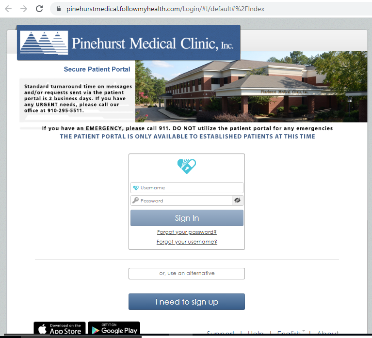 pinehurst medical clinic patient portal