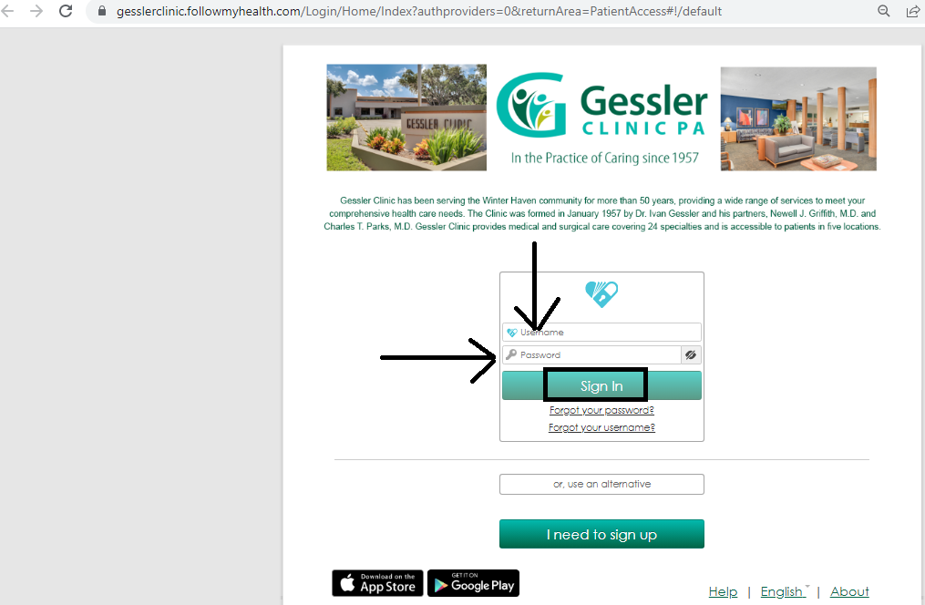 gessler clinic patient portal