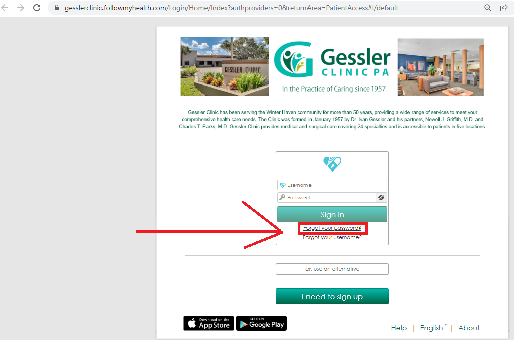 gessler clinic patient portal