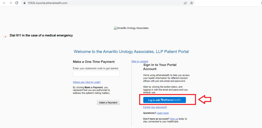 Amarillo Urology Patient Portal