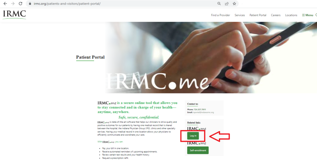 IRMC Patient Portal Login At Www irmc Digital Patient Portal