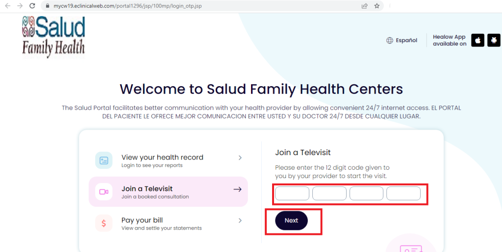 Salud Patient Portal 