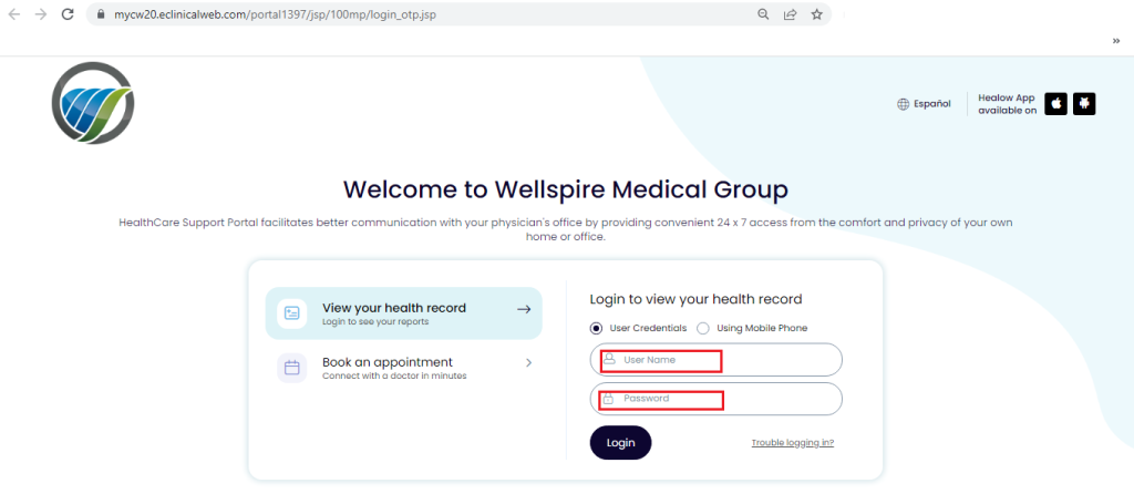 Wellspire Patient Portal