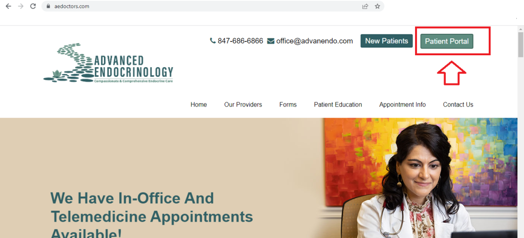 Advanced Endocrinology Patient Portal