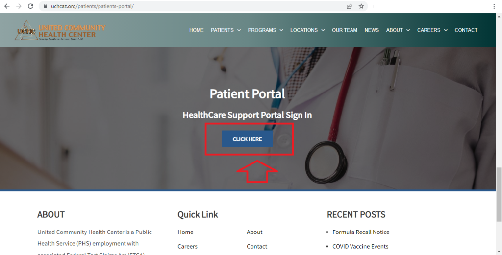UCHC Patient Portal 