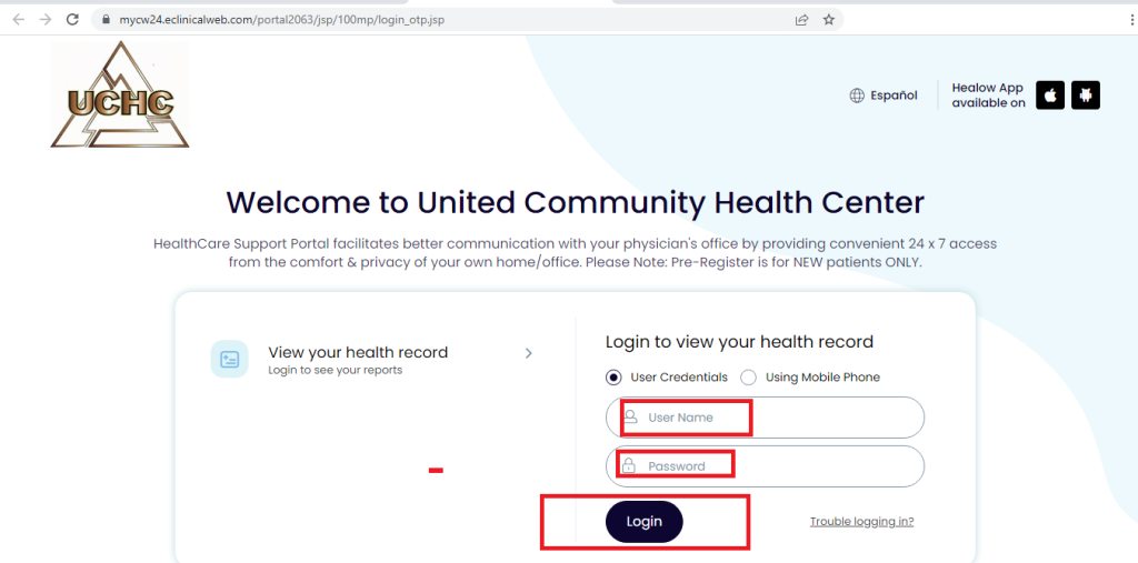 UCHC Patient Portal 