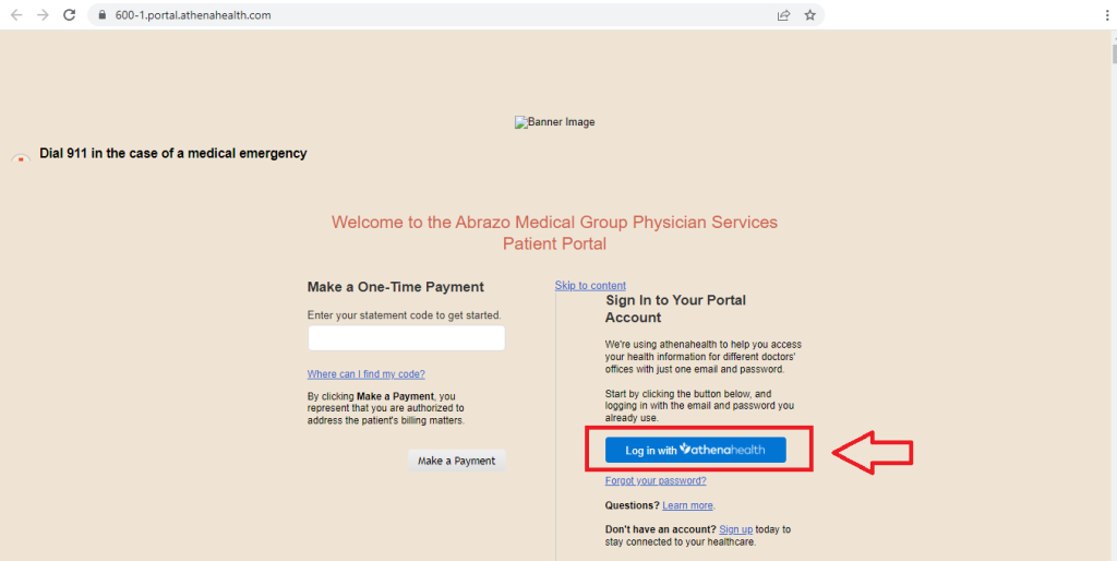 Abrazo Patient Portal Login