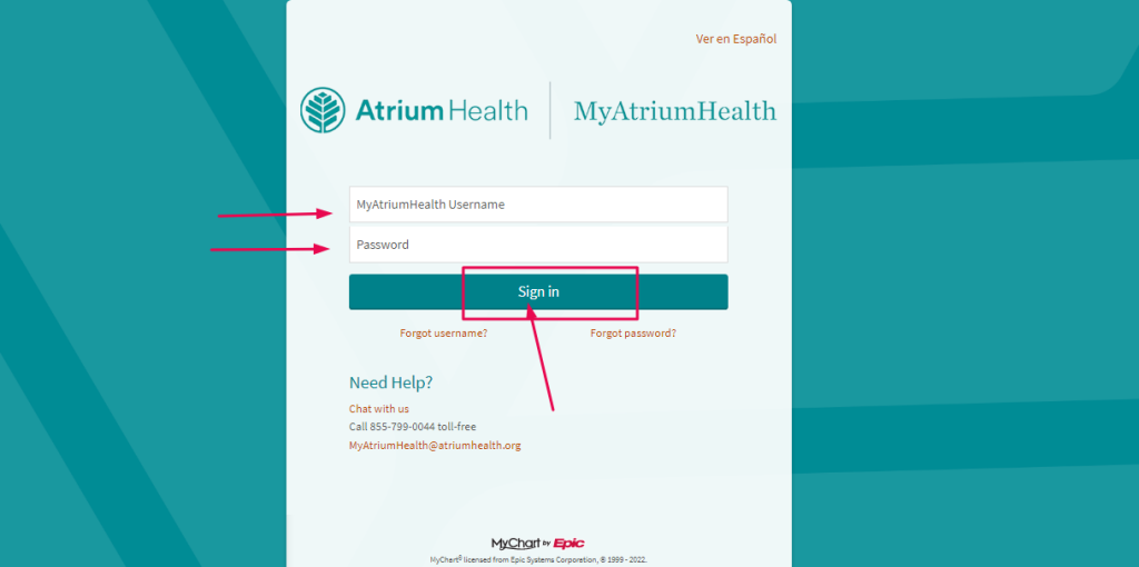 Atrium Health Patient Portal
