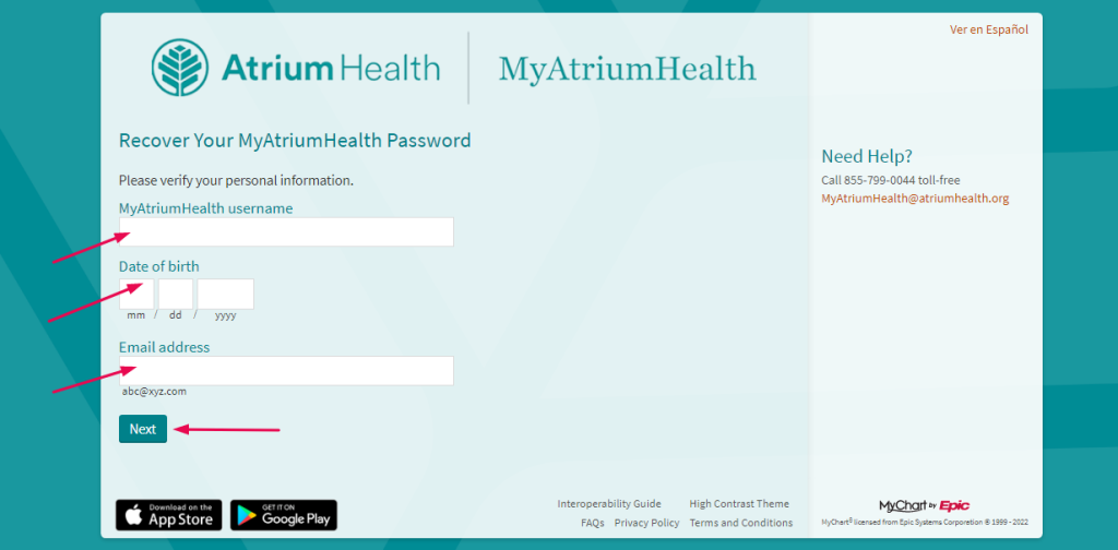 Atrium Health Patient Portal