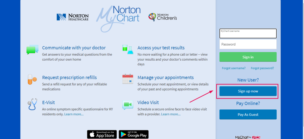 Norton Healthcare Patient Portal