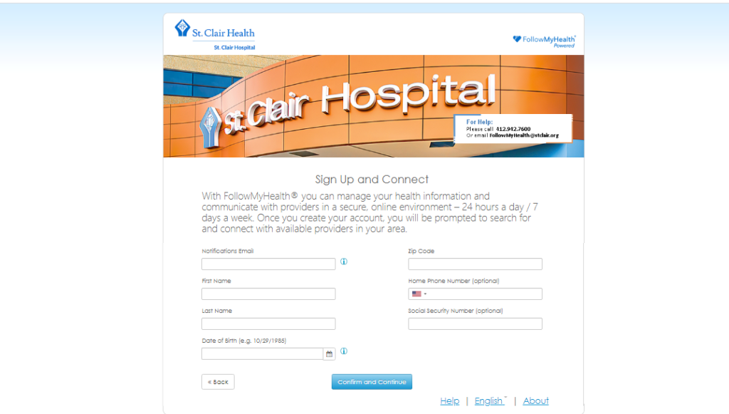 St. Clair Hospital Patient Portal login 3