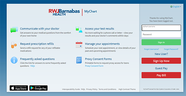 Rwj Medconnect Patient Portal