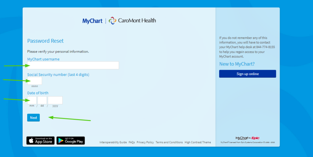 Caromont Patient Portal