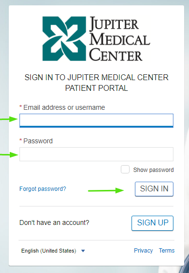 Jupiter Medical Center Patient Portal 