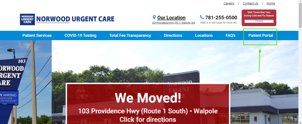 Norwood Urgent Care Patient Portal