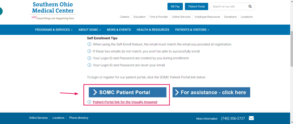 SOMC Patient Portal  