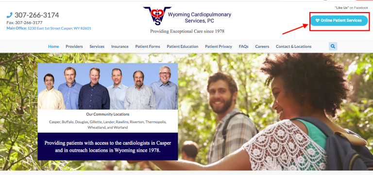 Wyoming Cardiopulmonary Patient Portal