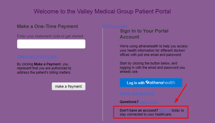 Valley Medical Group Patient Portals