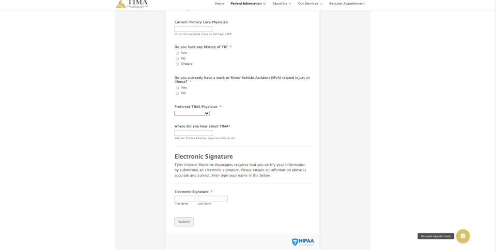 Tima Patient Portal Login