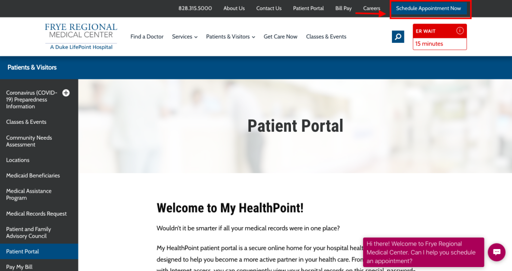 Fryecare Patient Portal