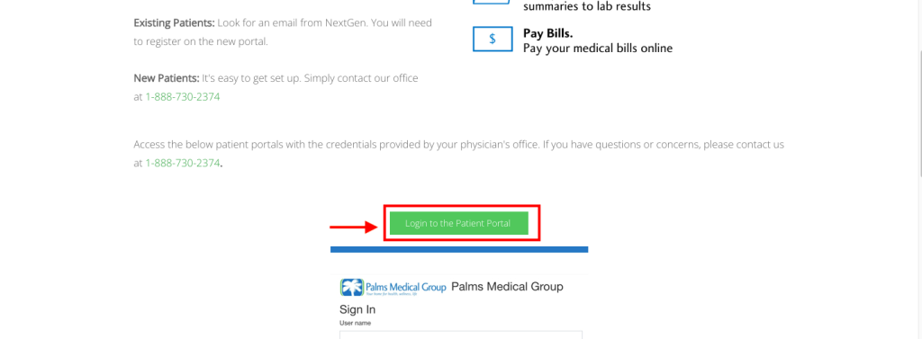 Palm Medical Group Patient Portal