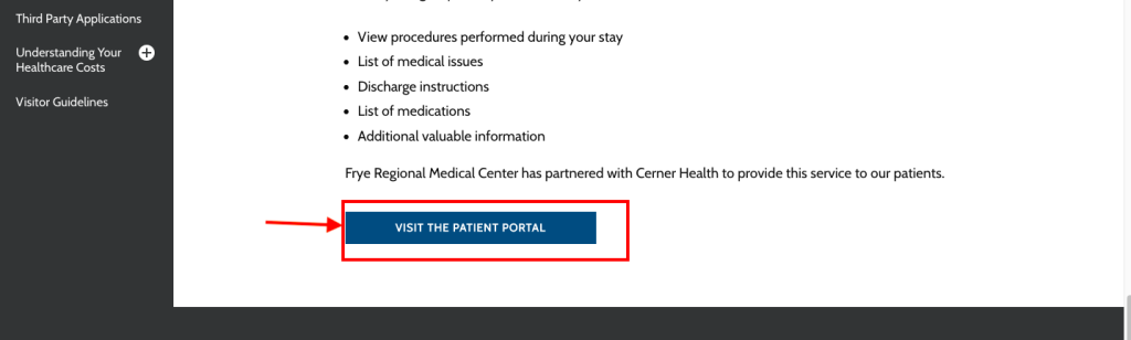 Fryecare Patient Portal