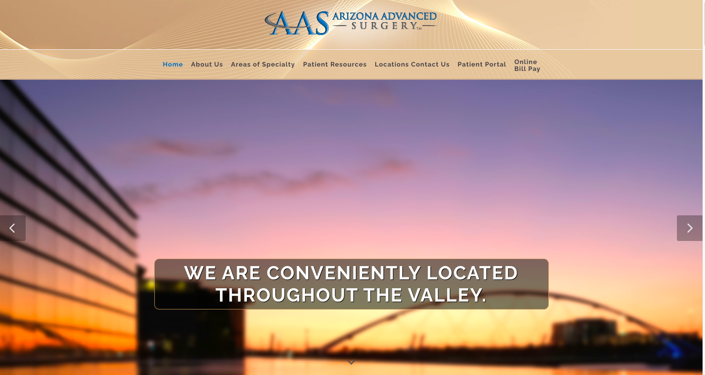 Arizona Advanced Surgery Patient Portal