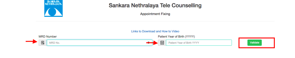 Sankara Nethralaya Patient Portal