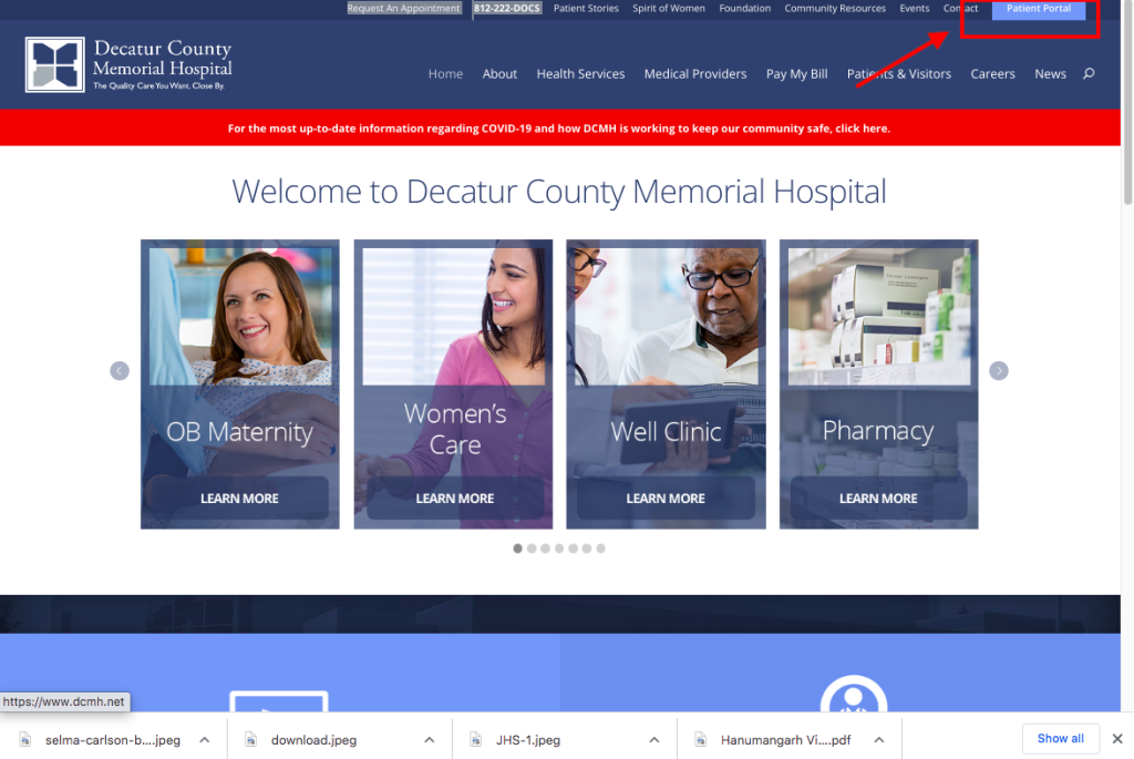 Dcmh Patient Portal