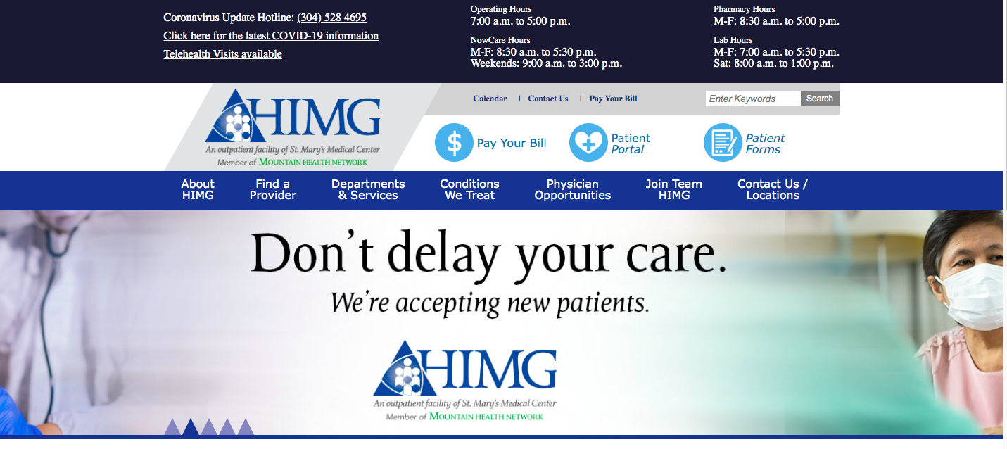 HIMG Patient Portal Login Www uhswv Digital Patient Portal