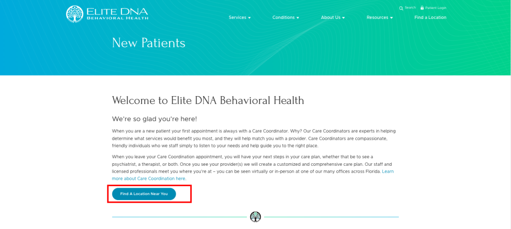 ELITE DNA Patient Portal Login