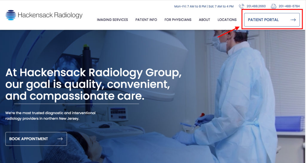 Hackensack Radiology Patient Portal
