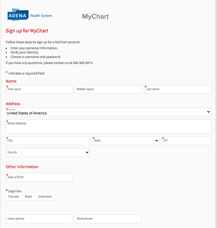 Adena Patient Portal