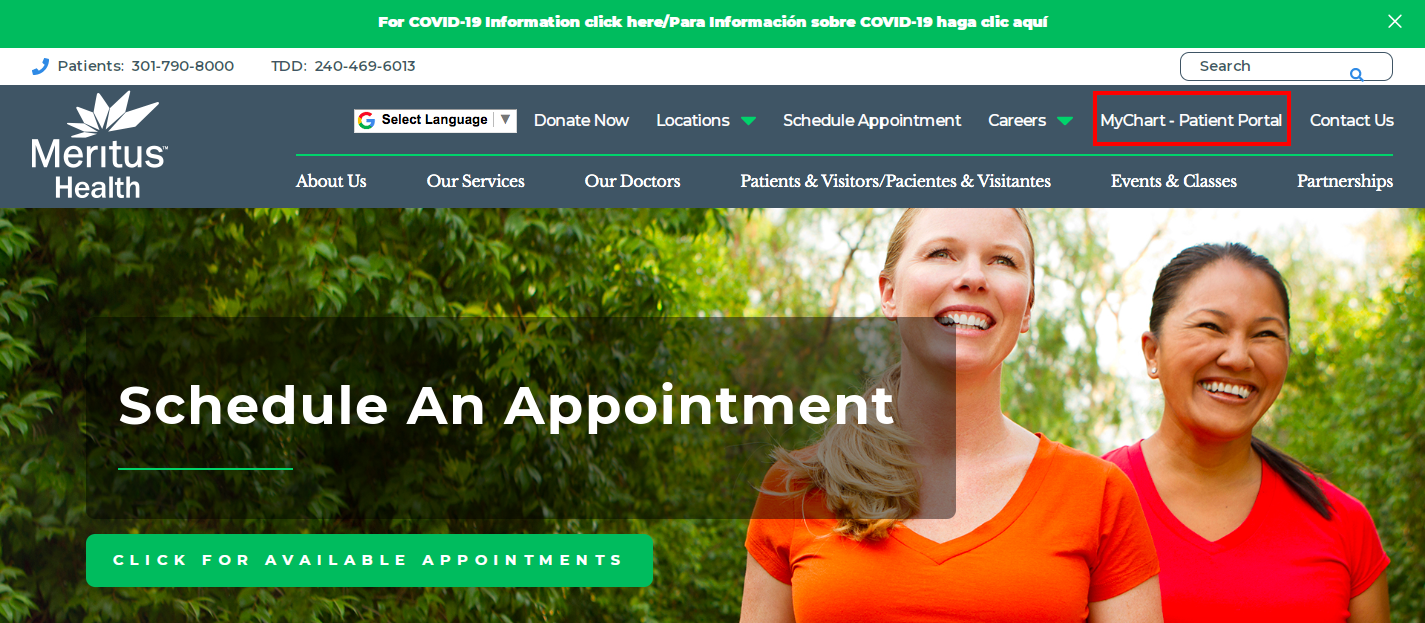 Meritas Patient Portal Login Digital Patient