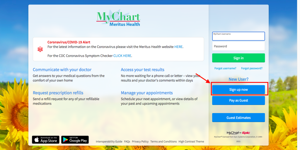 Meritas Patient Portal