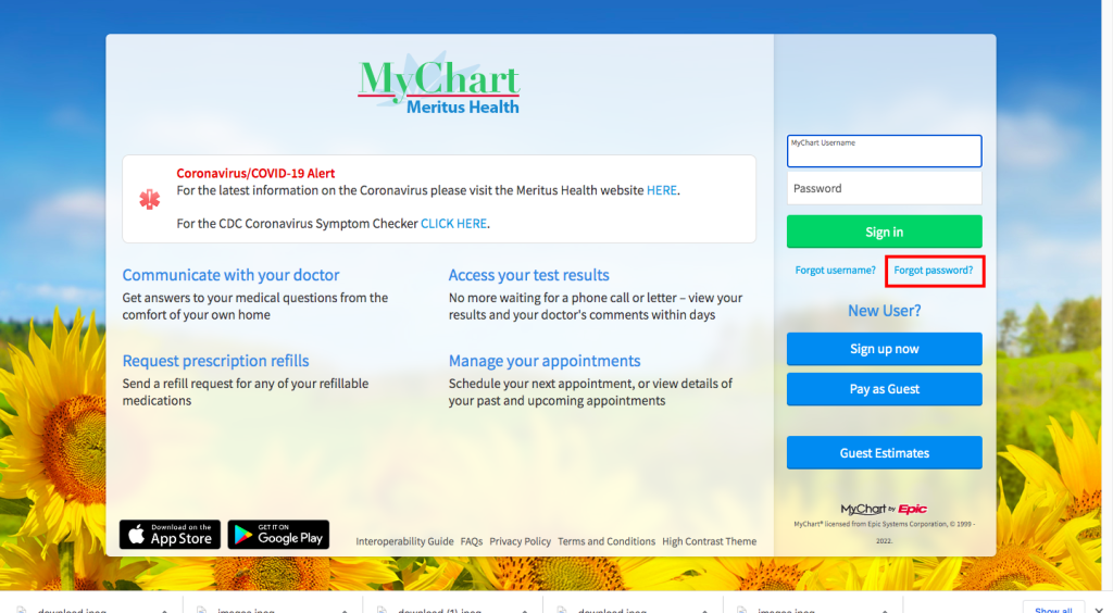 Meritas Patient Portal