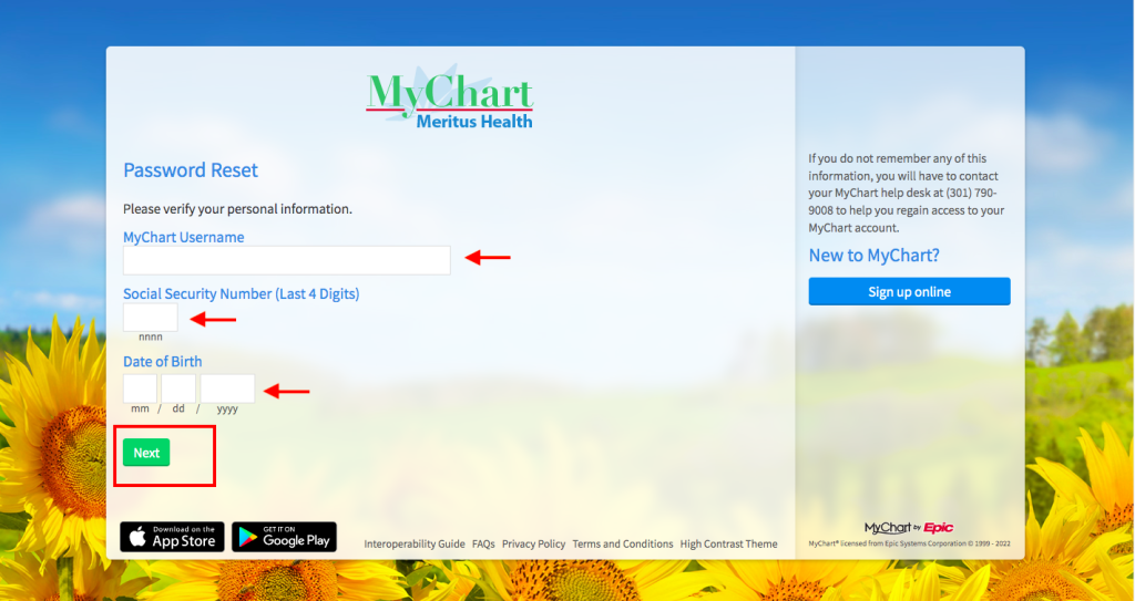 Meritas Patient Portal