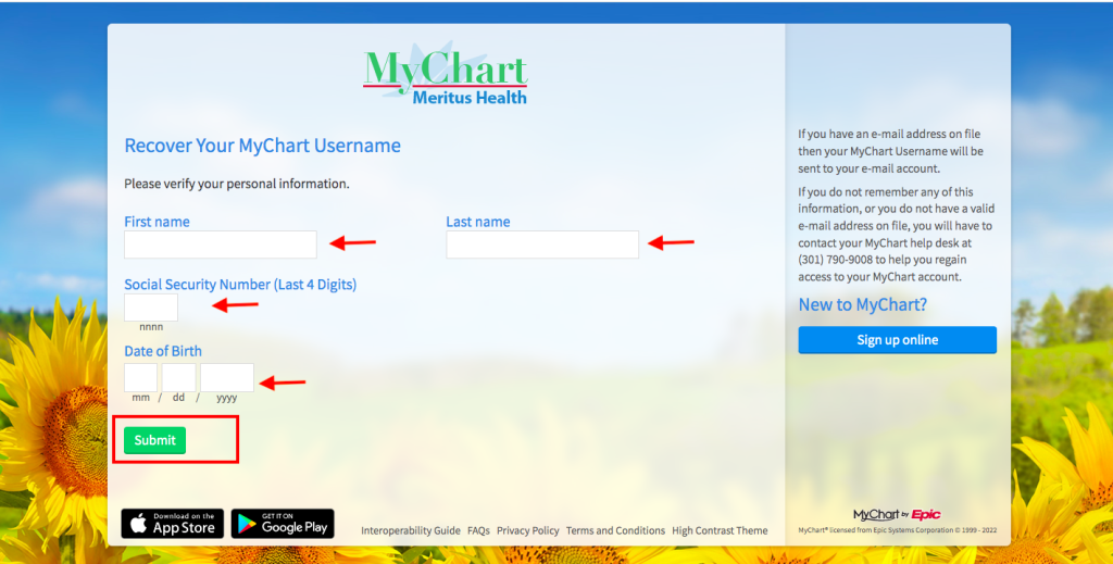 Meritas Patient Portal