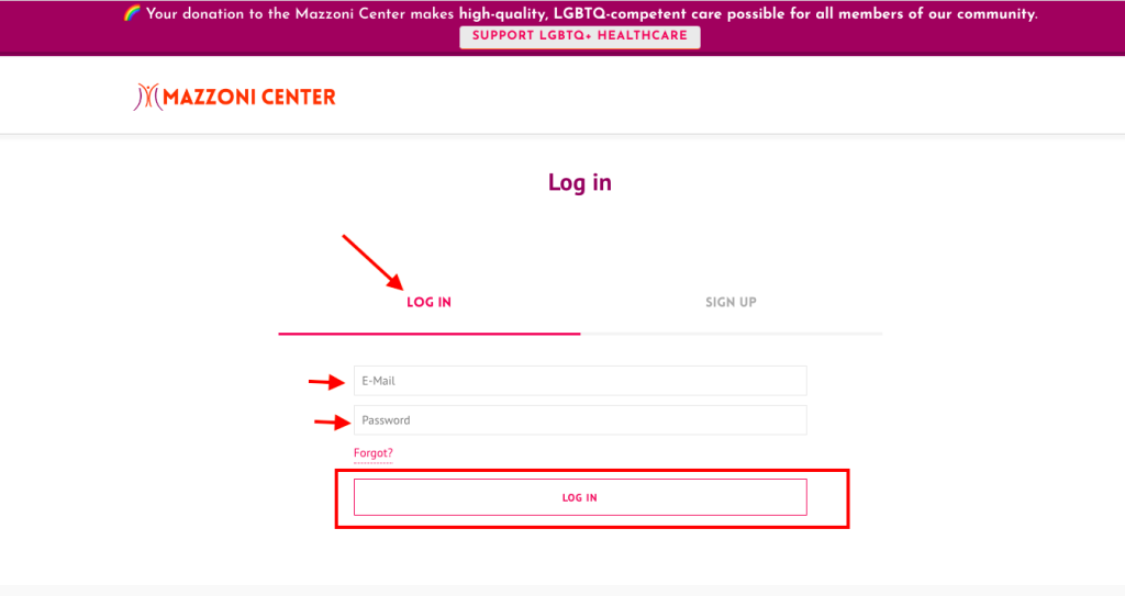 Mazzoni Center Patient Portal