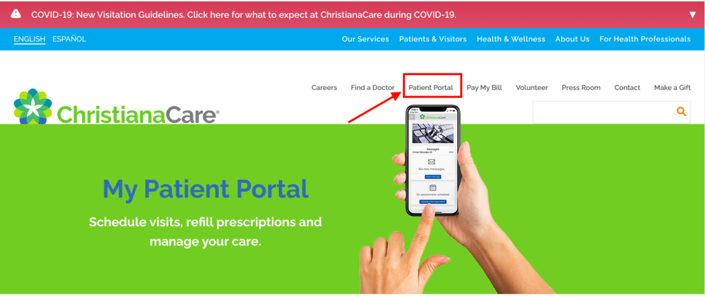 Christiana Patient Portal 