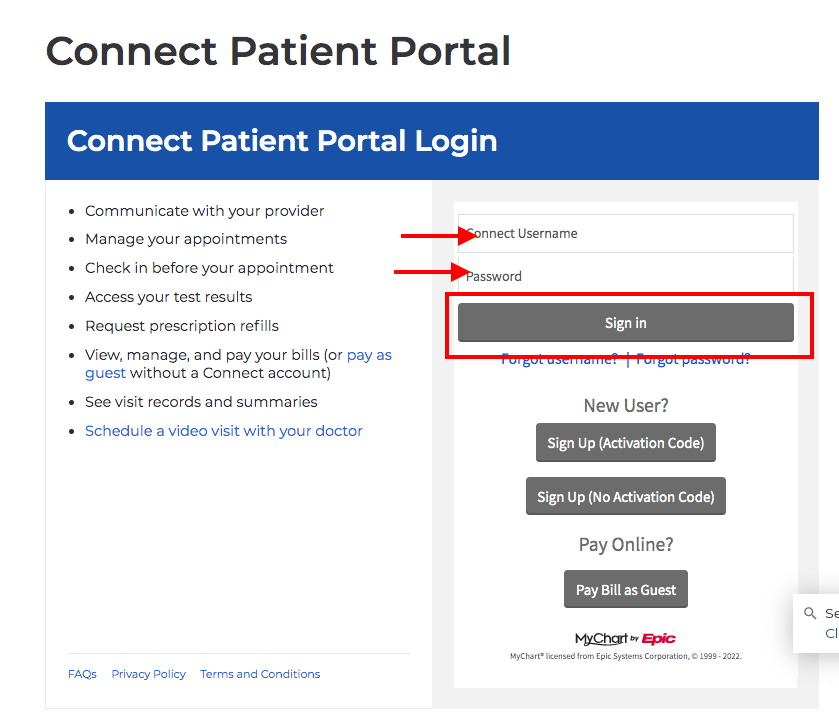 Columbia Patient Portal