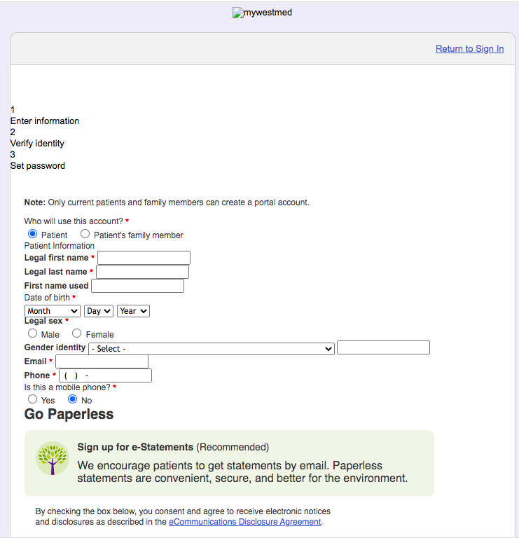 West Med Patient Portal