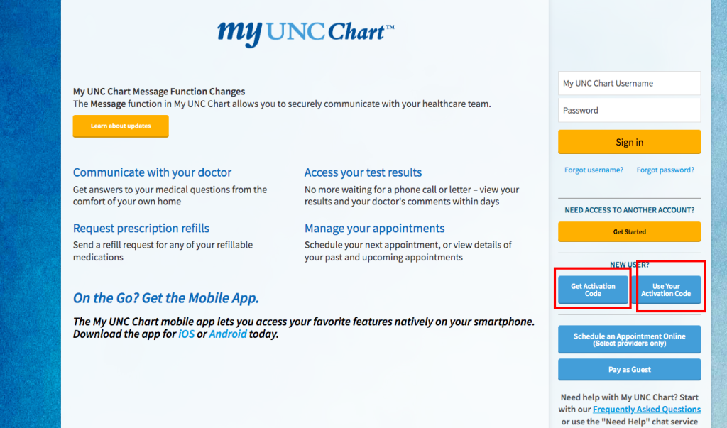 Unc Patient Portal Login Digital Patient Portal