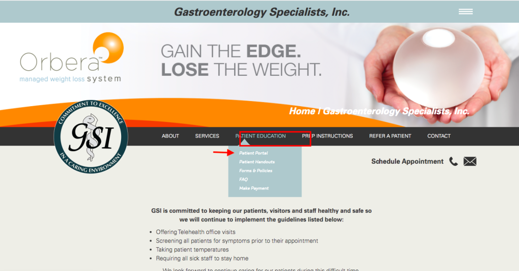 GSI Patient Portal