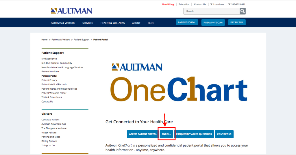 Aultman Patient Portal