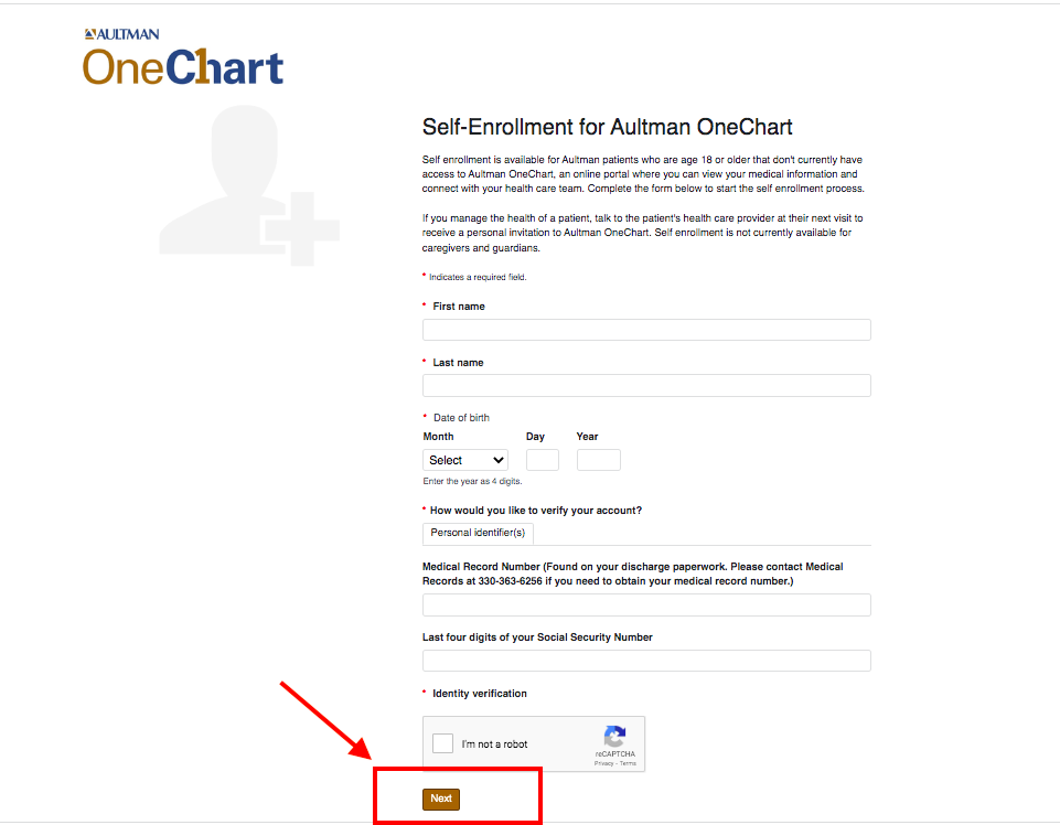 Aultman Patient Portal