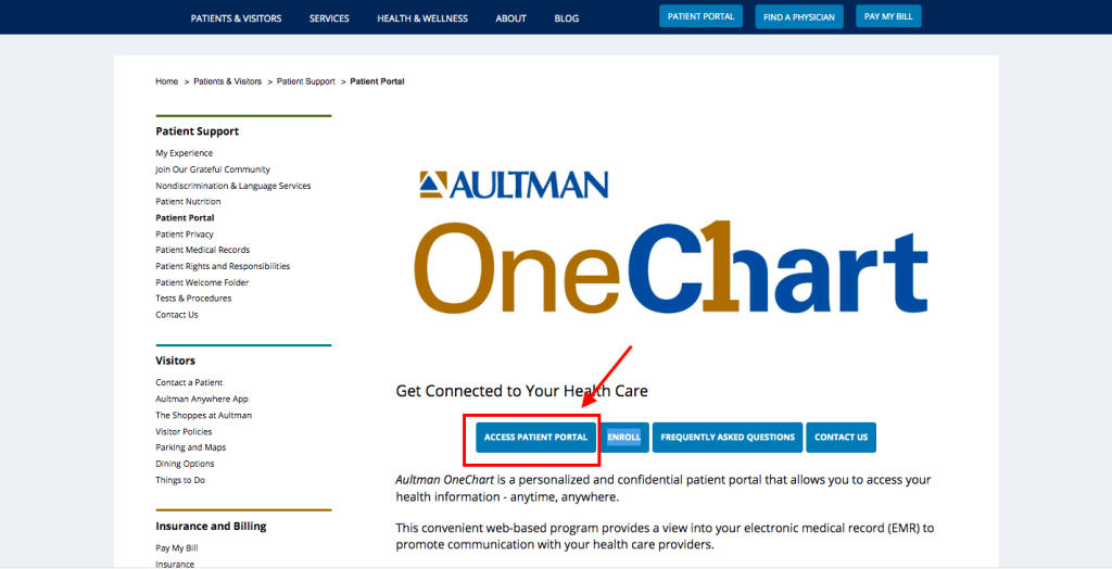 Aultman Patient Portal