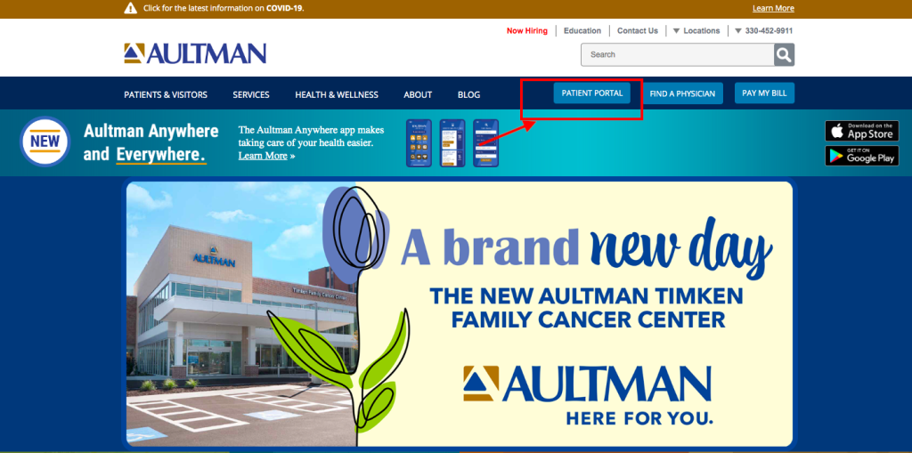 Aultman Patient Portal