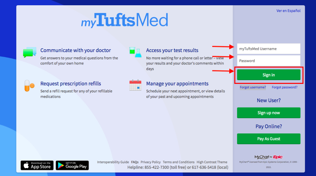 Tufts Patient Portal