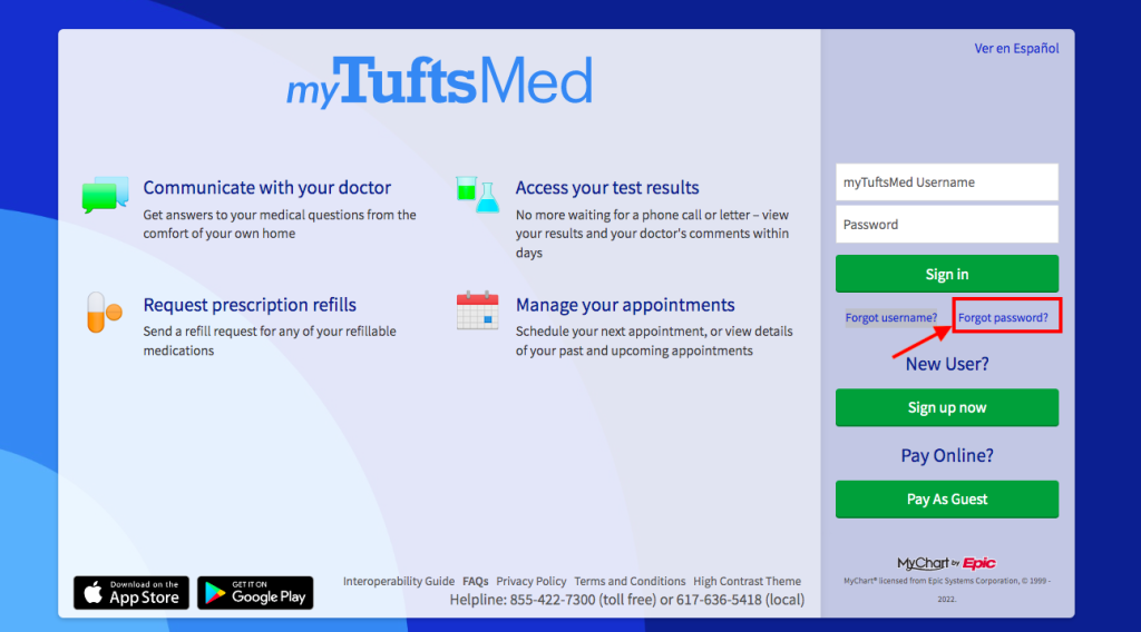 Tufts Patient Portal